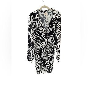 Intimo Black and‎ White Patterned Dress